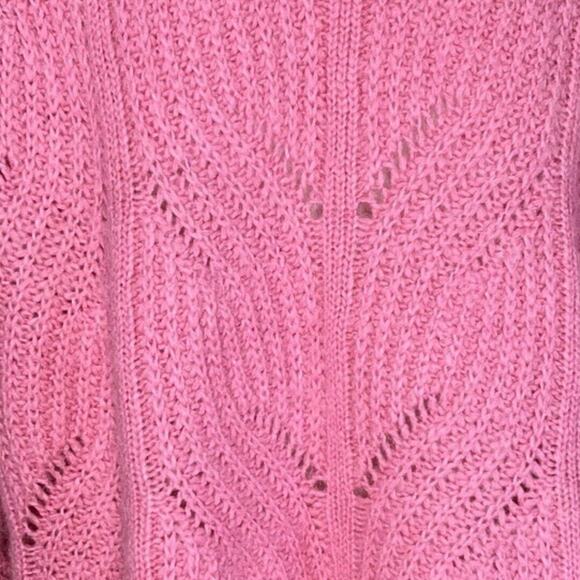 Madewell Sweater Womens Medium Pink Charley Pullover Alpaca Blend Cozy‎ Preppy - Picture 6 of 8